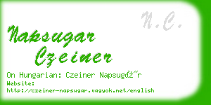 napsugar czeiner business card